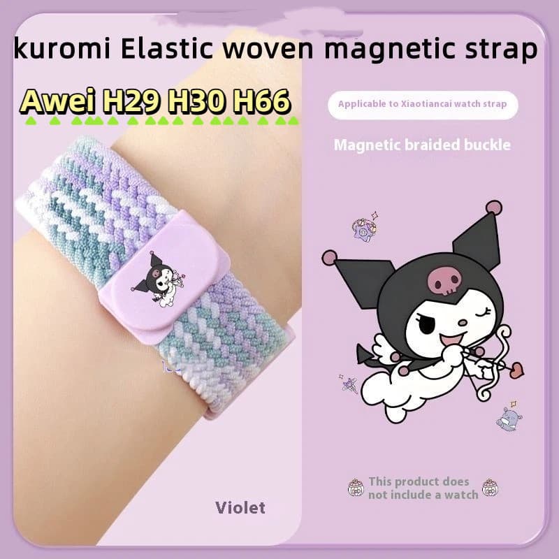 Kuromi สําหรับ H66 H29 H30 สายนาฬิกา Awei H66 สายนาฬิกา สายซิลิโคนสําหรับแม่เหล็ก Awei H29 สายนาฬิกา Awei H30…