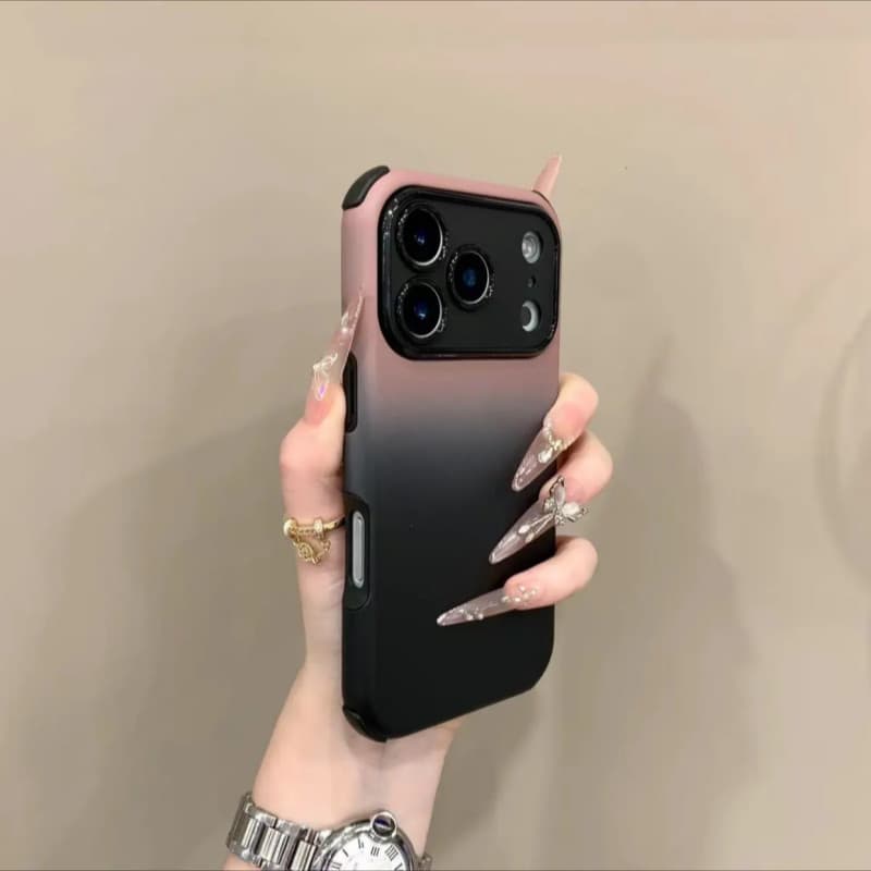 หรูหรา ไล่โทนสีความรู้สึกผิวสี่มุมป้องกันการหล่นเคสโทรศัพท์มือถือสําหรับ ไอโฟน17 มือโปร สูงสุด 16 15 14 13 12…