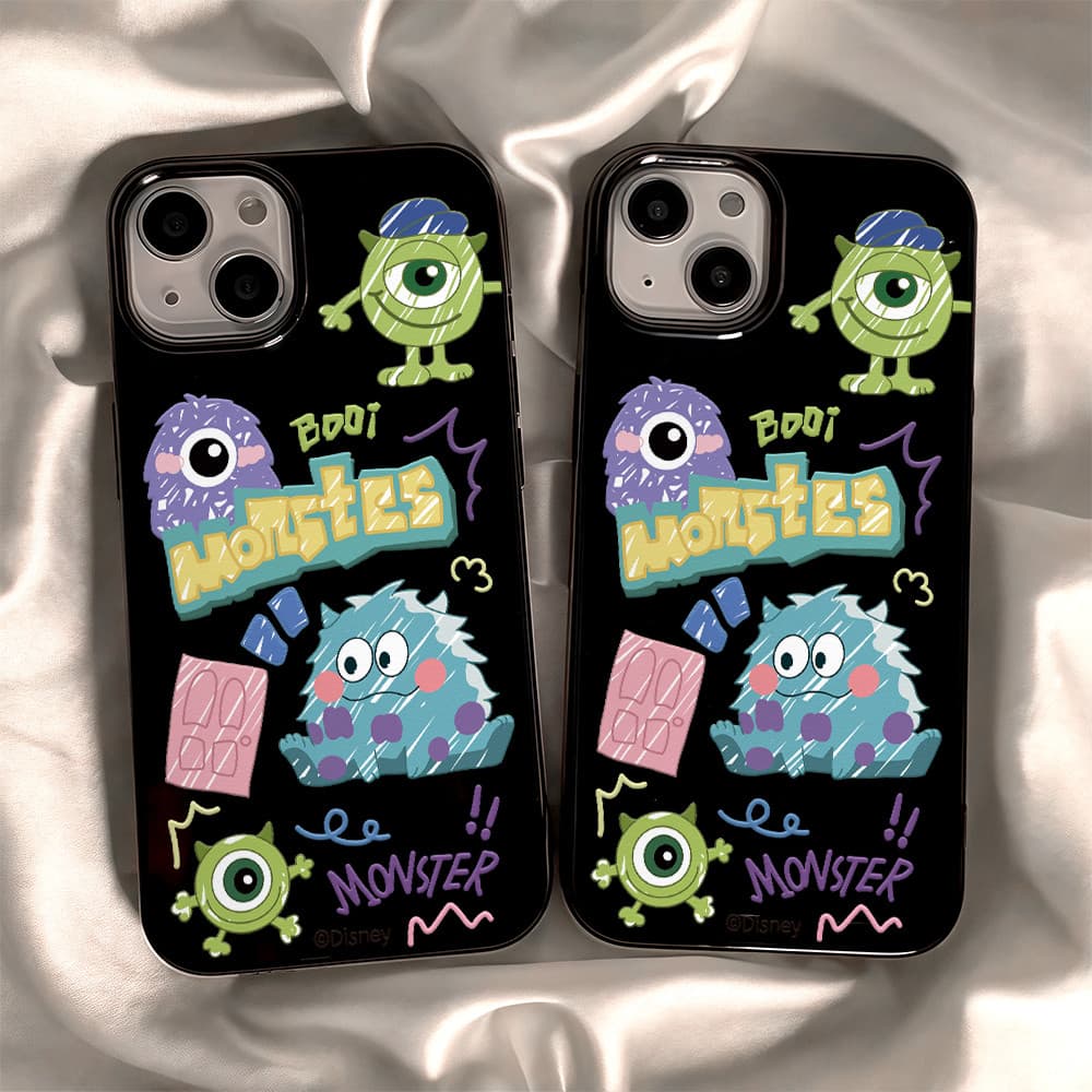 เคสโทรศัพท์แฟชั่นลายการ์ตูนมอนสเตอร์กราฟฟิตี้ For IPhone 16 15 14 13 11 12 Pro Max 6s 7 8 plus 12 13 MINI 16…