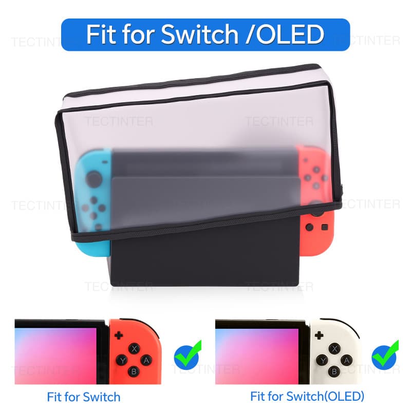 ่งใสฝุ่น Cove rCase สําหรับ Nintendo SWITCH/ OLED คอนโซลกันฝุ่นตาข่าย Anti-Scratch Sleeve สําหรับ SWITCH NS…