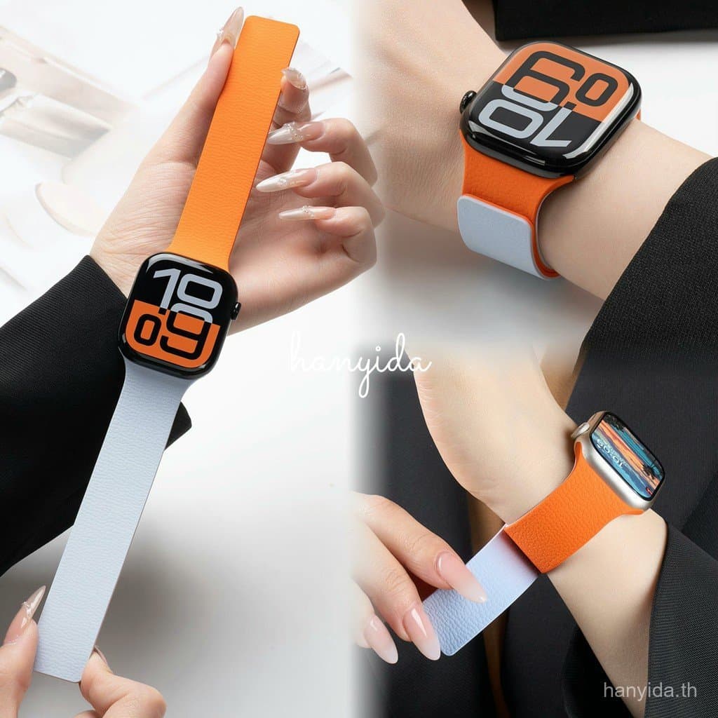 สายนาฬิกาแบบถักแม่เหล็กซิลิโคนทูโทนสําหรับ Huawei Fit 5/5 pro FIt 4/4 pro สมาร์ทวอทช์…