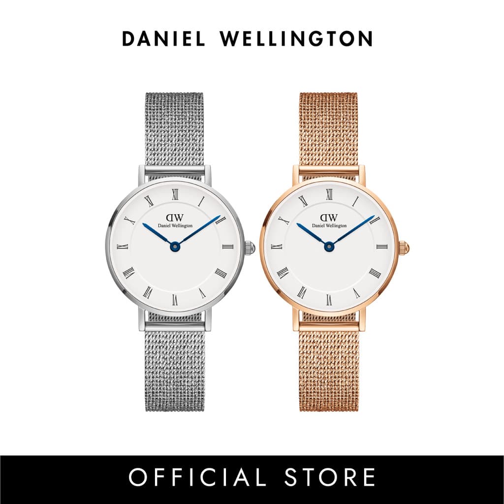 (พรีออเดอร์) Daniel Wellington ของแท้ประกันช้อป Petite Roman numerals 28mm White Dial Rose gold / Silver…