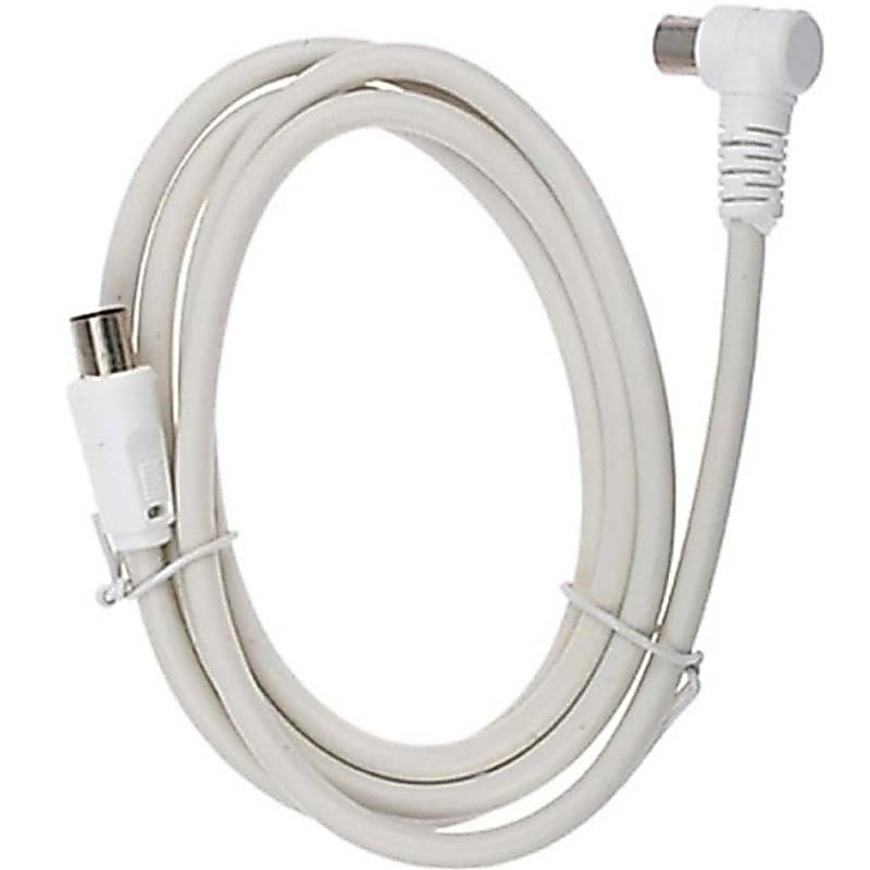 TV Cable สายอากาศทีวี สายทีวี สีขาว ยาว 1.8/3/5/10เมตร ใช้ทองแดงบริสุทธิ์ นําสัญญาณได้ดี