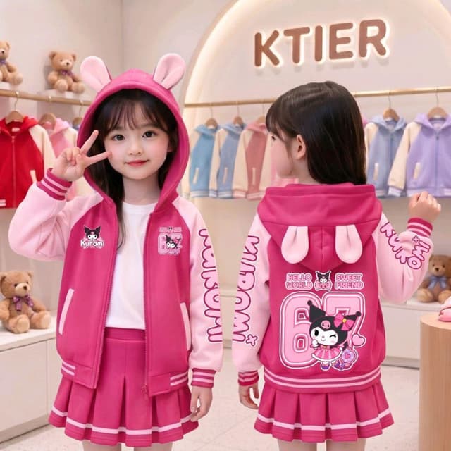 เสื้อกันหนาวเด็กมีฮู้ด ลาย67สุดฮิต แบบหนา ขนมิ้น กระเป๋าหน้า ลายน่ารัก