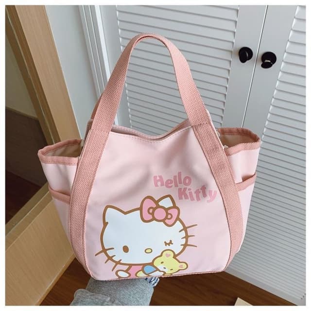 Kitty Tote Bag กระเป๋าถือเบนโตะรายวันความจุขนาดใหญ่