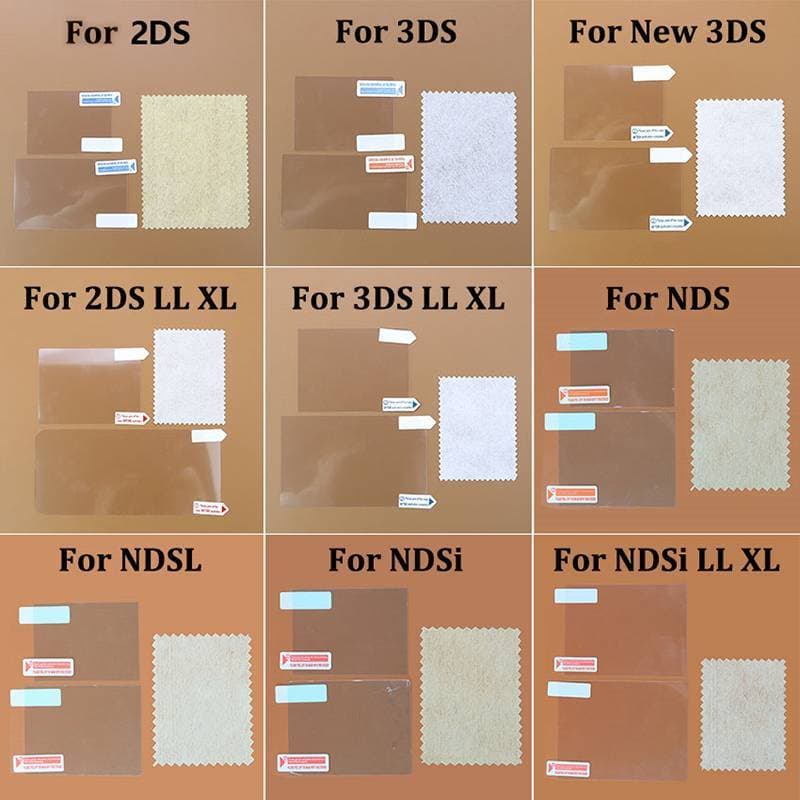 TrillionCatalpa ด้านล่าง HD หน้าจอ LCD ป้องกันฟิล์มสําหรับใหม่ 3DS 3DSXL NDS Lite NDSL DSi NDSI XL LL…