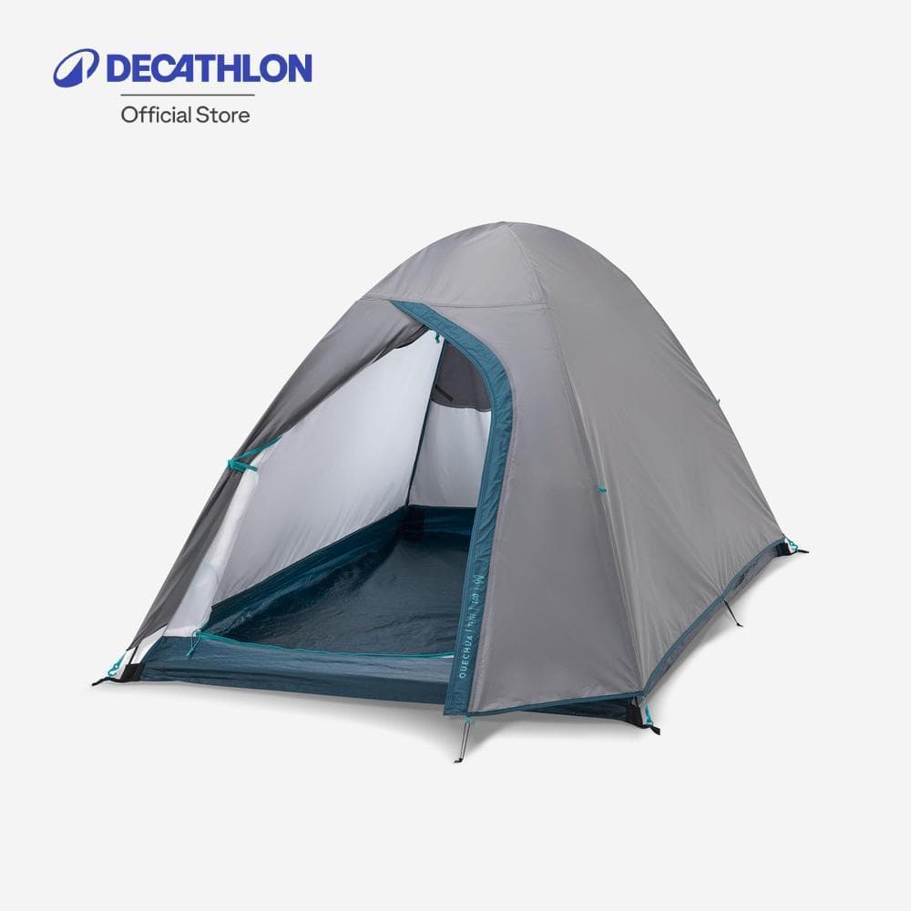 Decathlon 2 Man Tent - Mh100 เต็นท์ตั้งแคมป์รุ่น Mh100 สําหรับ 2 คน - Grey