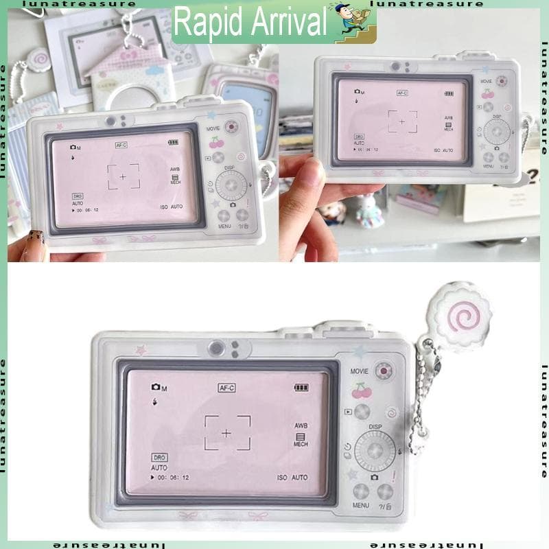 Lun 3 นิ้ว PVC Photo Card Sleeve Bus Card Student Card Holder สําหรับผู้หญิงสาวนักเรียน