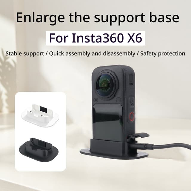 เข้ากันได้กับกล้องพาโนรามา อินสตาแกรม360 x6 พร้อมฐานขยาย x6 เดสก์ท็อปยิงลื่นคงที่สนับสนุนยืนอุปกรณ์เสริมกล้อง