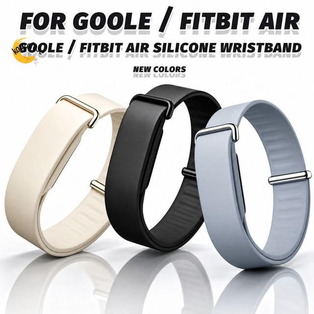 KOWELOSE Fitness Tracker Strap,ซิลิโคนอ่อนนุ่มกีฬา,ห่วงปรับได้การออกแบบสายรัดข้อมือทดแทนสําหรับGoogle Fitbit…