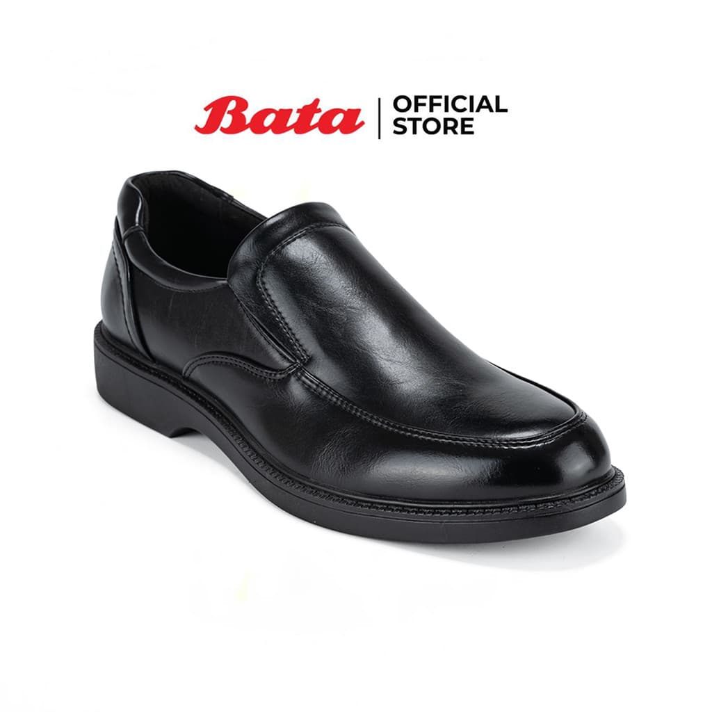 Bata บาจา รองเท้าคัทชูแบบสวม ทางการ พิธีการ ใส่ทํางาน สําหรับผู้ชาย สีดํา 8316133 สีน้ําตาล 8314133 รูปที่ 1