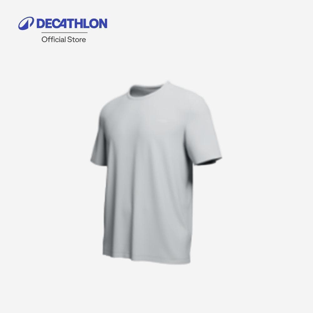 Decathlon Men'S Running T-Shirt Kiprun Run 100 เสื้อวิ่งสําหรับผู้ชายรุ่น Run 100 - Grey