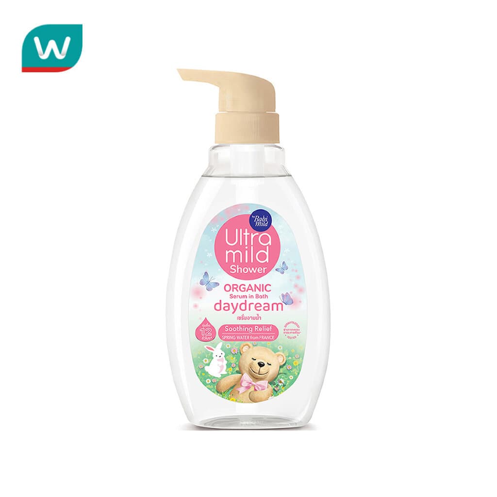 Ultra Mild อัลตร้ามายด์ บาย เบบี้มายด์ ชาวเวอร์ ออร์แกนิค เซรั่ม อิน บาธ เดย์ดรีม 370 มล.