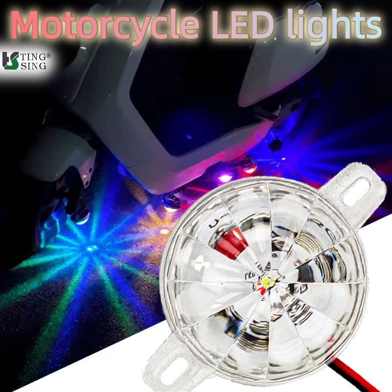 12V-80V LED ไฟเตือนรถ Strobe ไฟท้ายสําหรับรถบรรทุก EVs รถจักรยานยนต์ Anti-Fog ทนทานกันน้ํา Undercarage… รูปที่ 1
