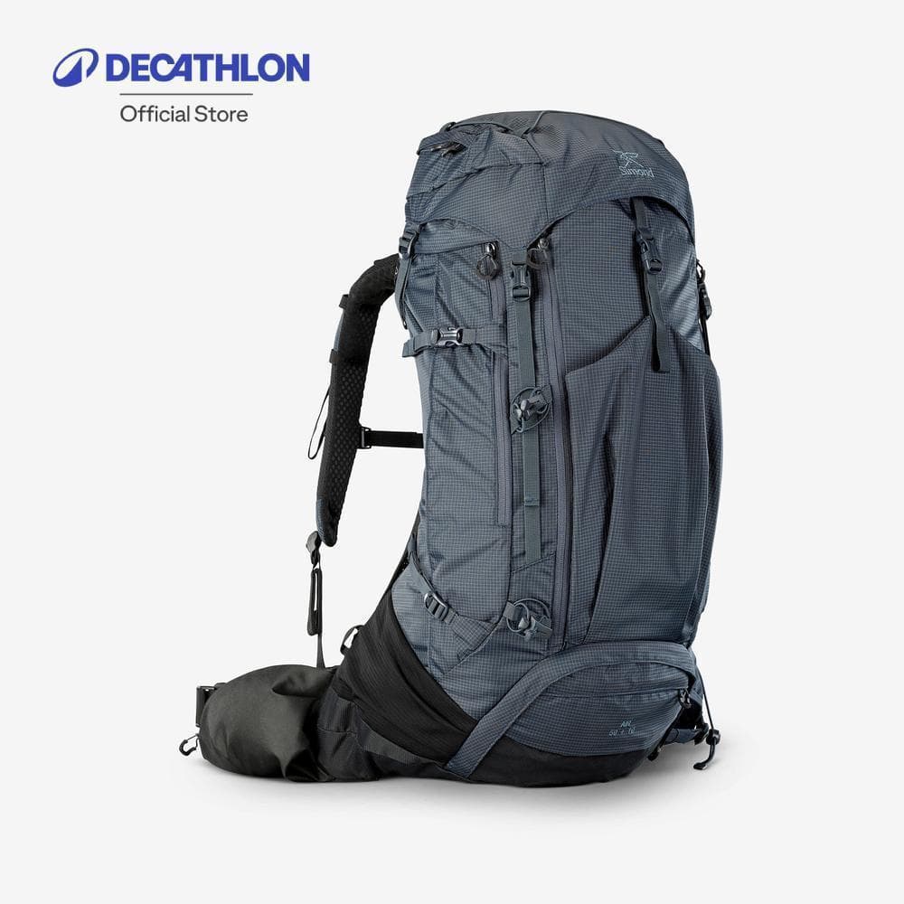 Decathlon Men'S Trekking Backpack 50+10 L เป้สะพายหลังผู้ชายสําหรับเทรคกิ้ง ขนาด 50+10 ลิตรรุ่น Mt500 Air -…
