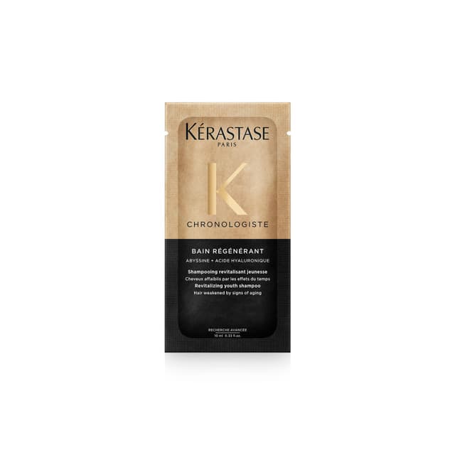 KERASTASE CHRONOLOGISTE แชมพูสําหรับทุกสภาพเส้นผม กลิ่นหอมหรูหราเพื่อเส้นผมอ่อนเยาว์ 10มล