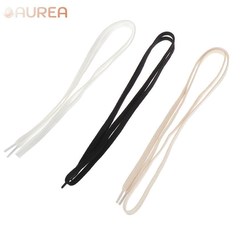 AUREA เชือกรองเท้าฝ้าย หนา แบบแบน ใช้กับรองเท้ากีฬา/รองเท้าลําลอง ยาว 100-160 ซม. ให้เลือก 1 คู่