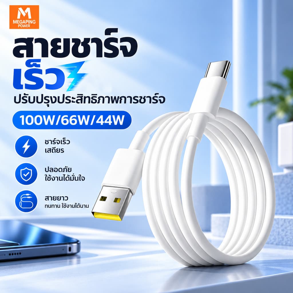 สายชาร์จ USB to Type C 5A สําหรับ Samsung OPPO A5 A3x reno ชาร์จด่วน ไม่ทําลายเครื่อง