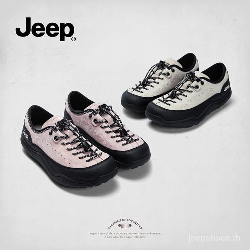 Jeep รถจี๊ปน้ําหนักเบาขี้เกียจเดินป่ารองเท้าผู้หญิงกันลื่นสวมทนนุ่มแต่เพียงผู้เดียวรองเท้าลําลอง