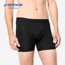 Decathlon Men'S Breathable Microfibre Boxers กางเกงบ็อกเซอร์ผู้ชายใส่วิ่ง ระบายอากาศได้ดี - Green Black