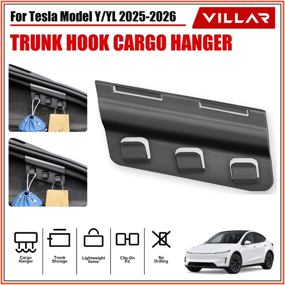 สําหรับ Tesla รุ่น Y รุ่น YL 2025 2026 Trunk Hook Cargo Storage Hook ด้านหลัง Trunk Organizer