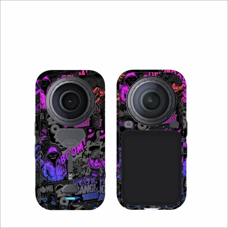 สติ๊กเกอร์ป้องกันฝุ่นสําหรับกล้อง Insta360 X6, ฝาครอบ PVC แบบตัดแม่นยําพร้อมการพิมพ์ UV, กันน้ําจางหาย