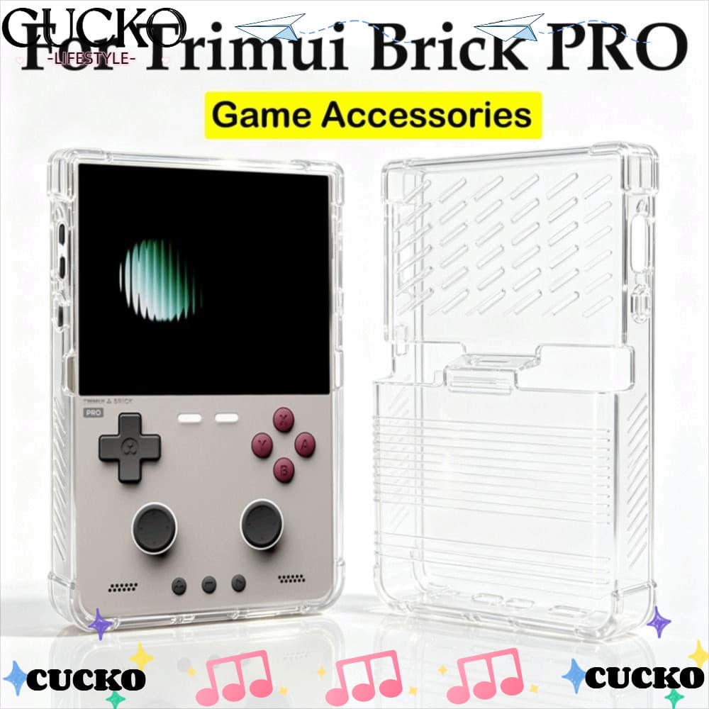 CUCKO ป้องกัน, TPU โปร่งใสปกอ่อน,คุณภาพสูงกันกระแทก Anti-Scratch เกมคอนโซลเชลล์สําหรับ Trimui Brick…