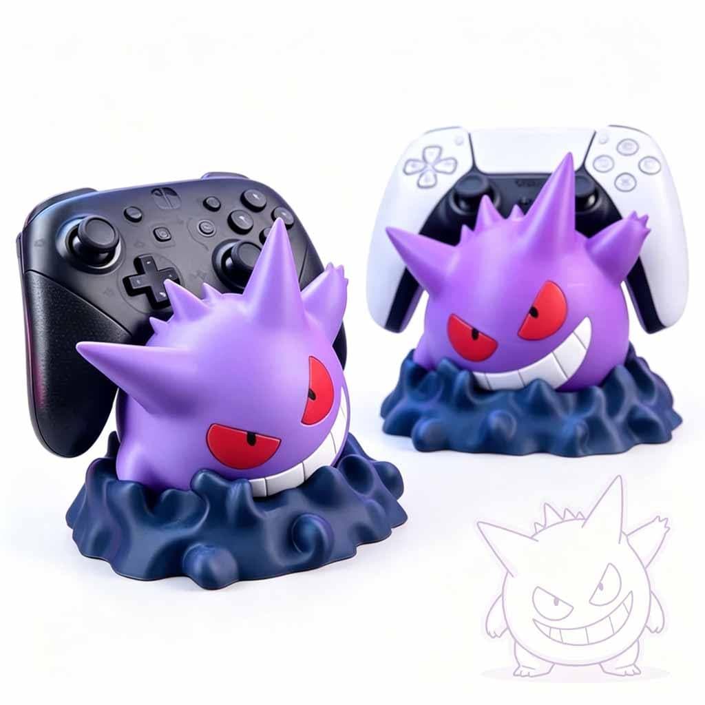 ขาตั้งคอนโทรลเลอร์ PS5 / Xbox / Switch Pro, ที่วางเกมแพดอเนกประสงค์, ออแกไนเซอร์โต๊ะทํางานแสนสนุกและอุปกรณ์เสร…
