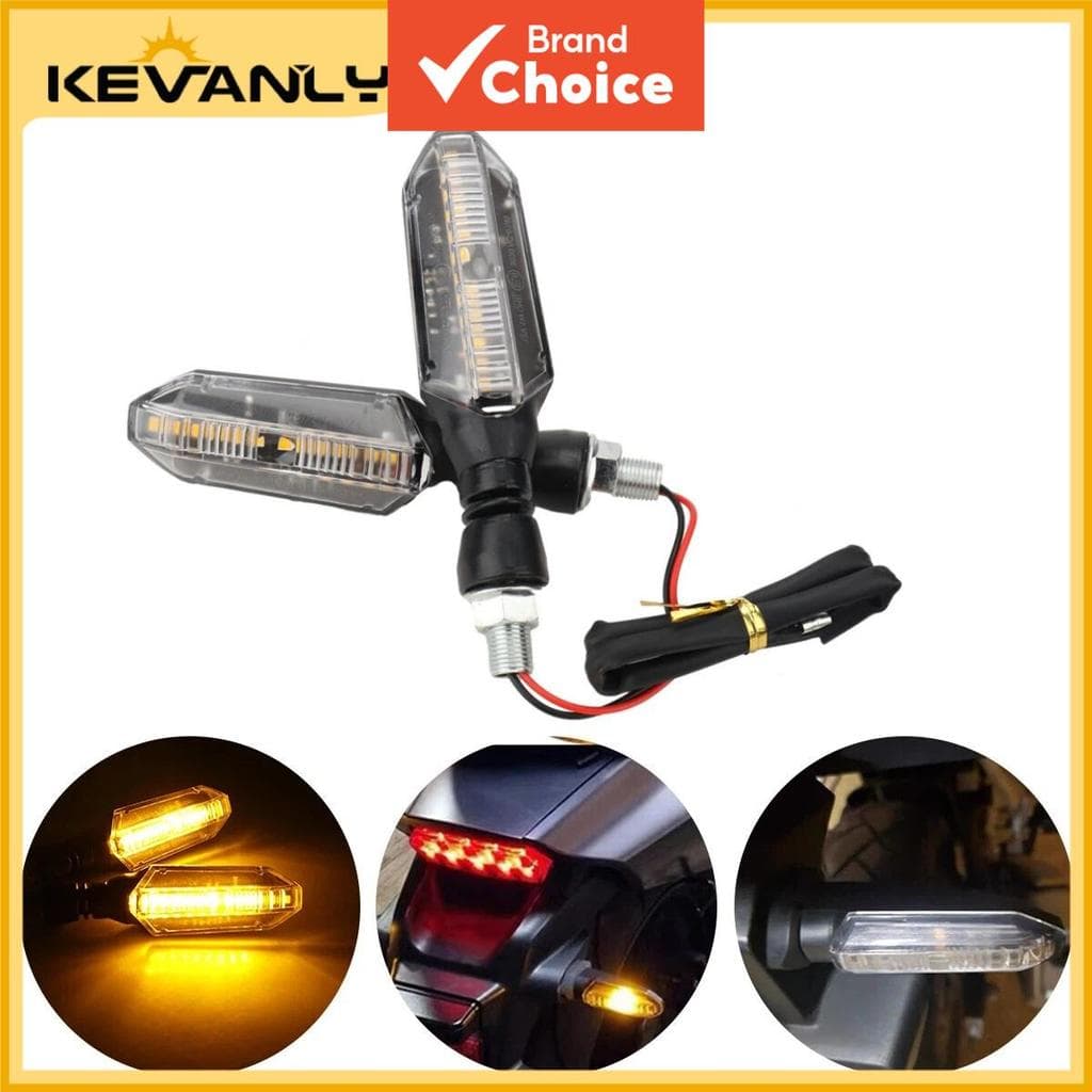 Kevanly 2pcs รถจักรยานยนต์ LED ไฟเลี้ยวสําหรับ Vario 150 125 110 Fi Cb 150 Adv K59