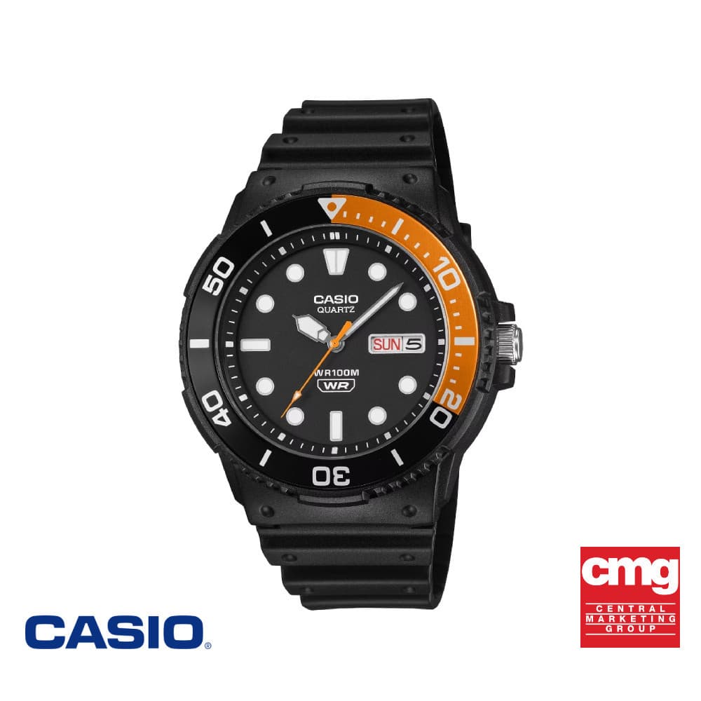 CASIO นาฬิกาข้อมือ CASIO รุ่น MRW-230H-1E4VDF สายเรซิ่น สีดํา