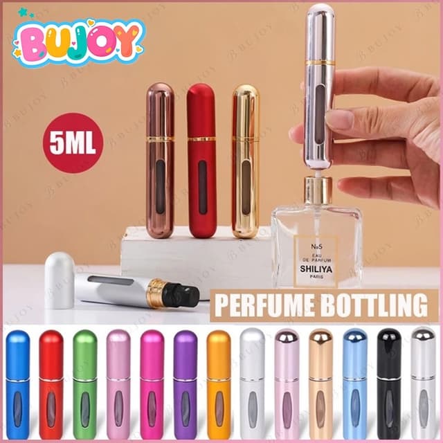 ในไทยถูกสุดๆ ขวดเเบ่งน้ําหอมพกพา 5ml ปั้มเติมก้นขวด พกพาสะดวก รีฟิวง่ายสําหรับเดินทาง ใส่น้ําหอม…