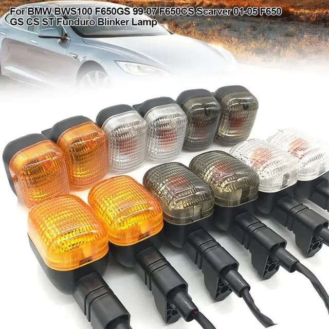 ร้อน ร้อน 2PCS BWS100 รถจักรยานยนต์ด้านหน้าและด้านหลังไฟเลี้ยวไฟกระพริบ Flasher โคมไฟ 12V Universal…