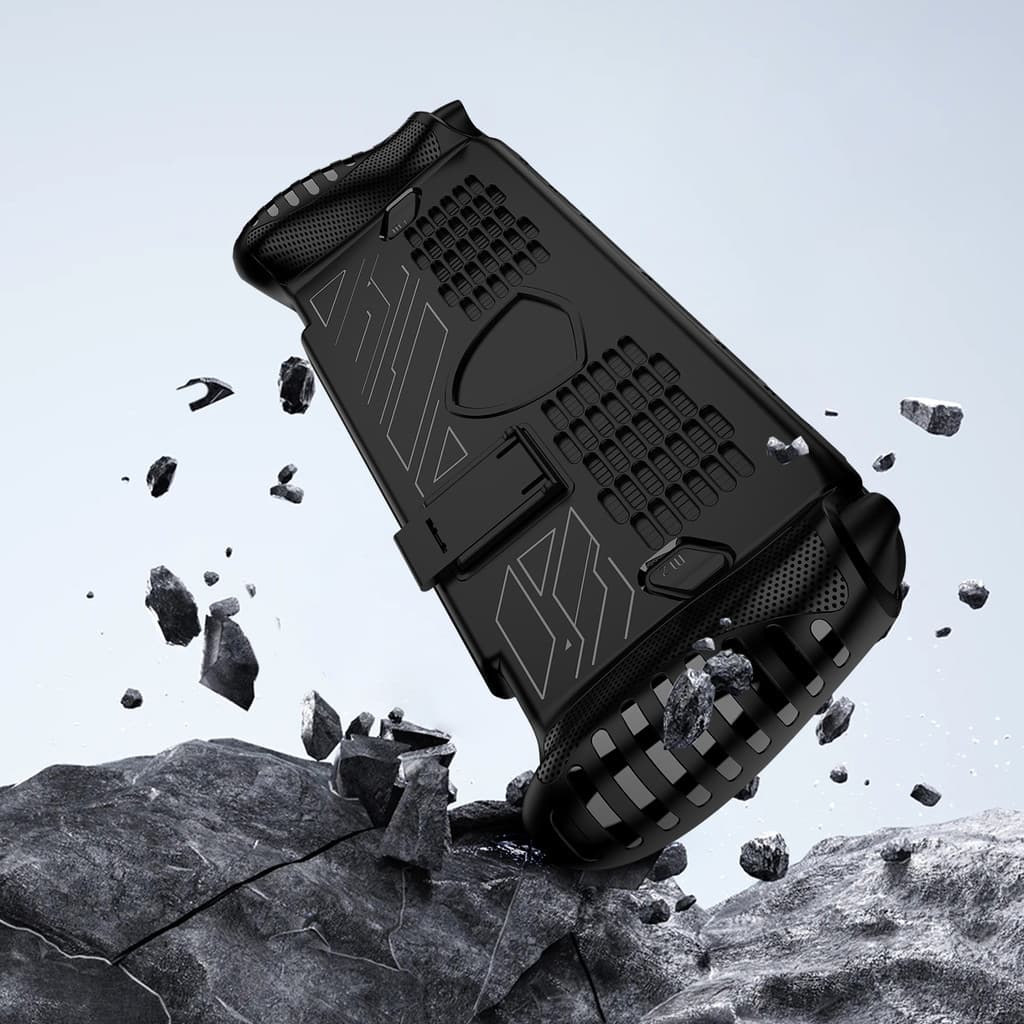 เคส TPU สําหรับ Claw 8 EX AI Plus ขาตั้งสามเหลี่ยมกันลื่นน้ําหนักเบาสีดํา