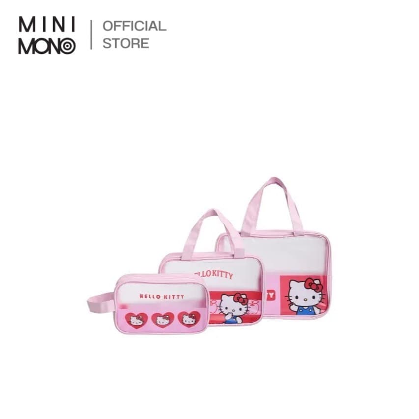 Mini Mono กระเป๋าใส่ของอาบน้ํา ลาย Sanrio Hello Kitty