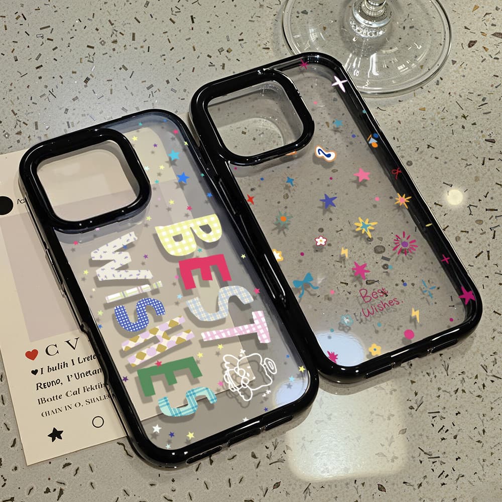 ดาว อะคริลิคโปร่งใส Hard เคส For iPhone 11 13 15 17 18 16 14 12 Pro Max Air 17promax เคสไอโฟน11 เคสใสไอโฟน…