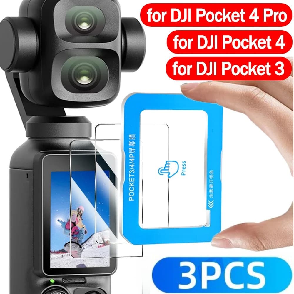 1‐3PCS สําหรับ DJI Osmo Pocket 2 3 4 4P 4Pro 9H Anti-Spy ความเป็นส่วนตัวป้องกันฟิล์มกระจกนิรภัยสําหรับ DJI…