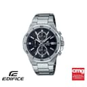 CASIO นาฬิกาข้อมือผู้ชาย EDIFICE รุ่น EFV-640D-1AVUDF วัสดุสเตนเลสสตีล สีดํา