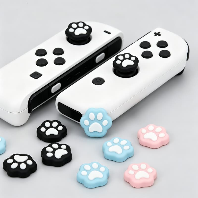 nintendo switch/ Lite/ OLED ฝาครอบจอยสติ๊กซิลิโคนอเนกประสงค์สําหรับจอยเกม Nintendo Switch ติดตั้งง่าย…