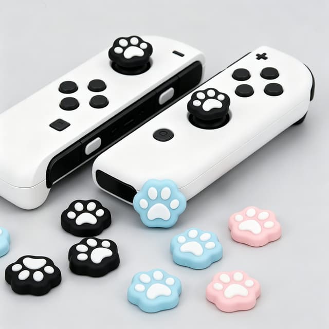nintendo switch/ Lite/ OLED ฝาครอบจอยสติ๊กซิลิโคนอเนกประสงค์สําหรับจอยเกม Nintendo Switch ติดตั้งง่าย…
