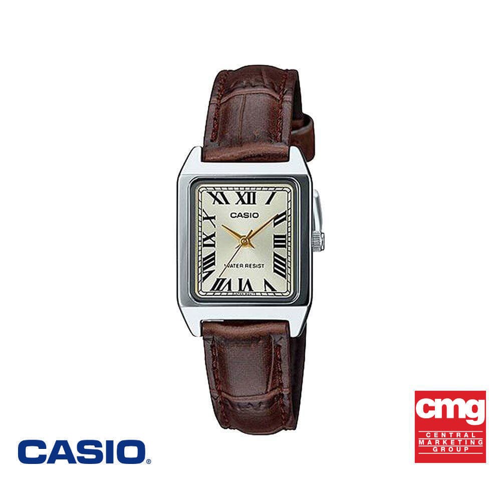 CASIO นาฬิกาข้อมือ CASIO รุ่น LTP-V007L-9BUDF สายหนัง สีน้ําตาล รูปที่ 1