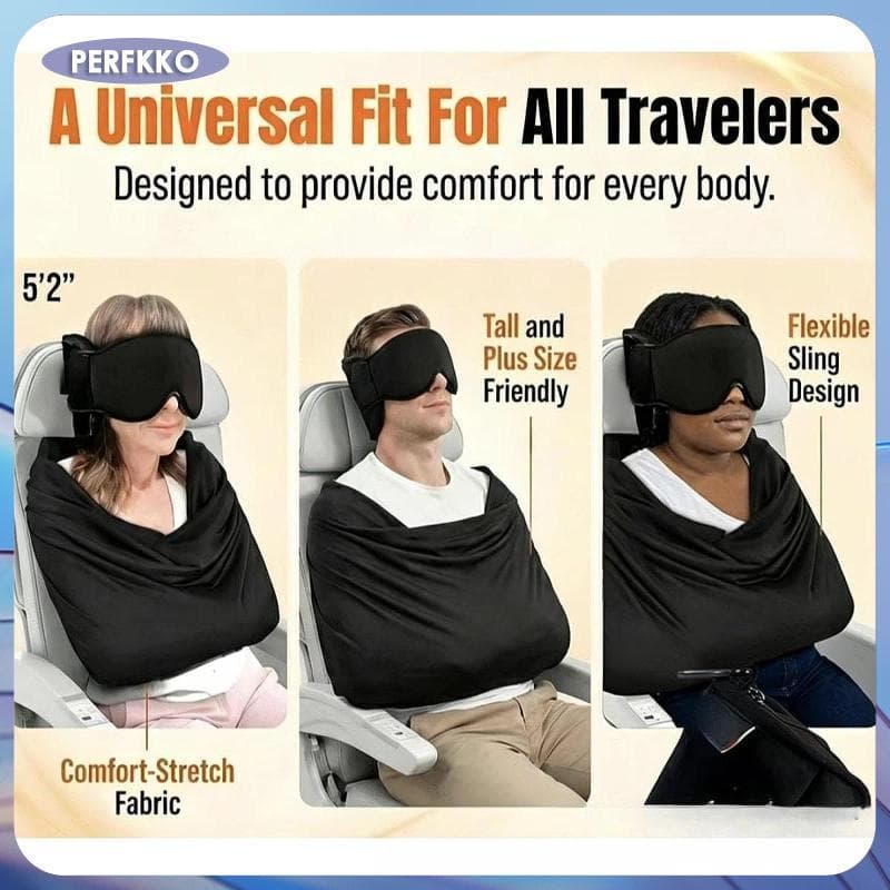 3-in-1 Airplane Sleep Support System หมอนเดินทางสํานักงานและบ้านหมอนสบายสําหรับการเดินทาง