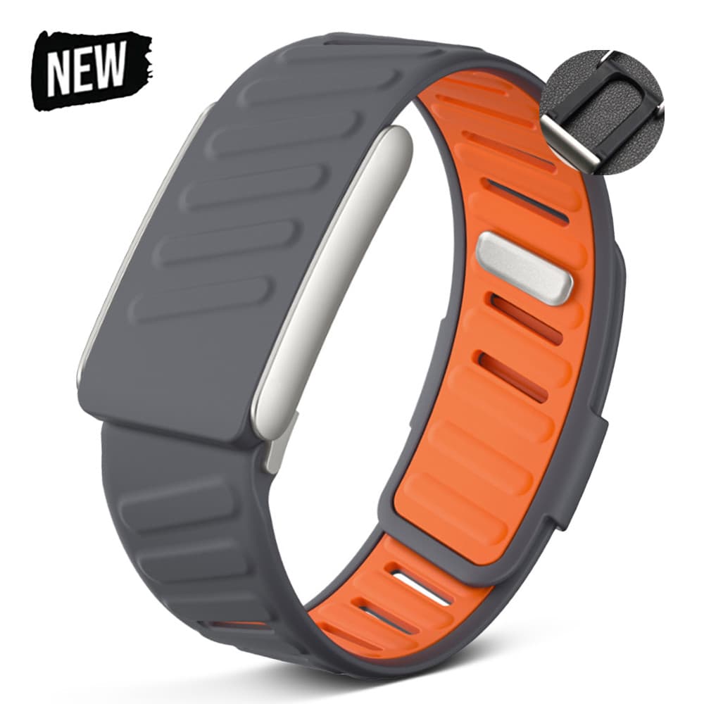 สายนาฬิกาซิลิโคนทูโทนสําหรับ Google Fitbit Air เปลี่ยน To Whoop 5.0 Sports Loop สร้อยข้อมือยางสายรัด Unisex…