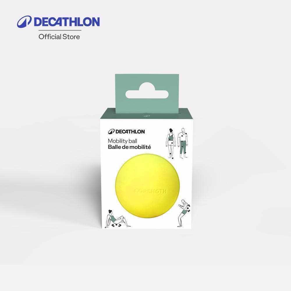 Decathlon Rubber Mobility And Massage Ball ลูกบอลยางสําหรับนวดและฝึกการเคลื่อนไหว - Yellow