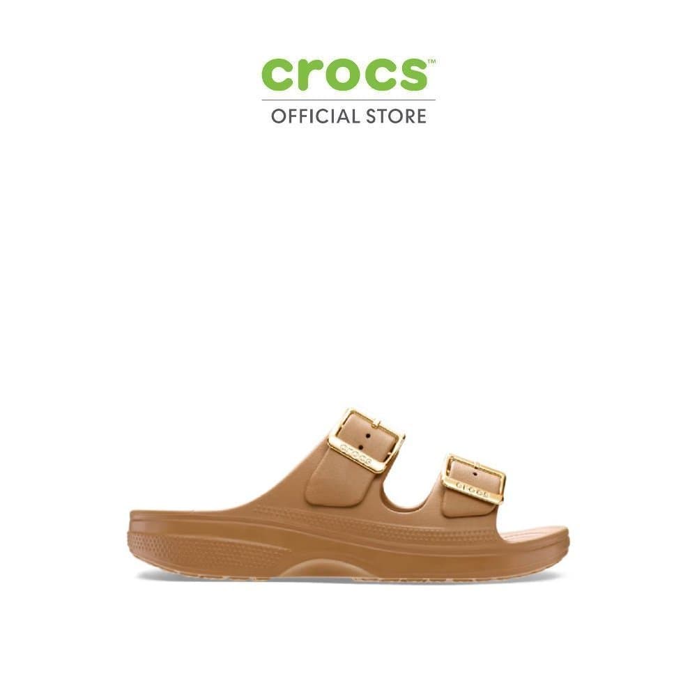 CROCS รองเท้าแตะผู้หญิง SATURDAY SANDAL METALLIC BUCKLE รุ่น 213316-2EY - SEPIA