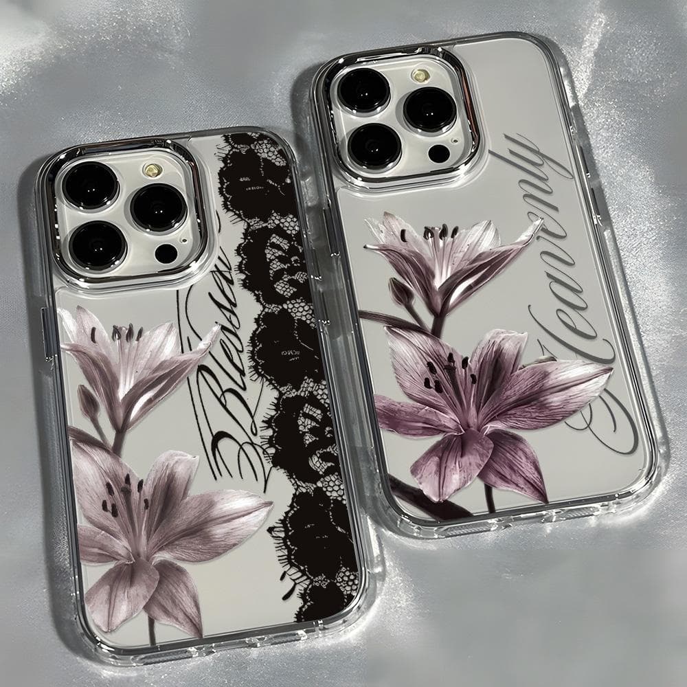 Tulip เคส for iPhone 18 11 16 17 Pro Max 8 Plus Air X XR XS MAX 12 13 14 15 Pro Max 6 7กรอบเลนส์โลหะ…
