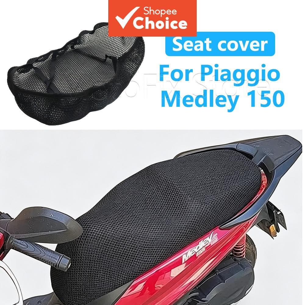สําหรับ Piaggio Medley 150 มอเตอร์ไซค์ ผ้าคลุมเบาะตาข่าย ระบายอากาศ กันความร้อน เบาะรองนั่ง ปกป้องเบาะ