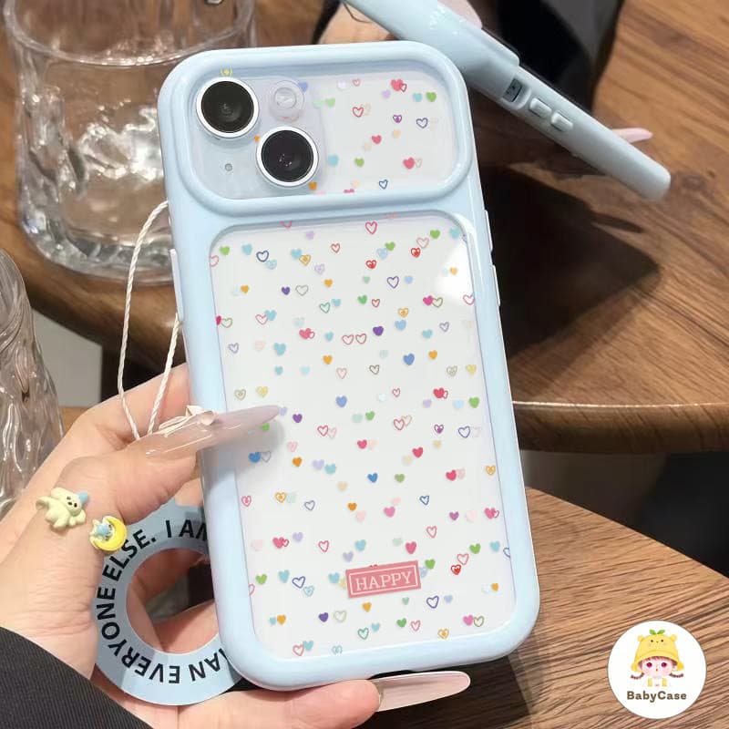 เคสโทรศัพท์รูปหัวใจแบบเจาะลสี เคสไอโฟน17 IPhone 16 15 13 12 11 14 Pro Max 15 14 16 Plus Air 17 16 15 14 12 13…