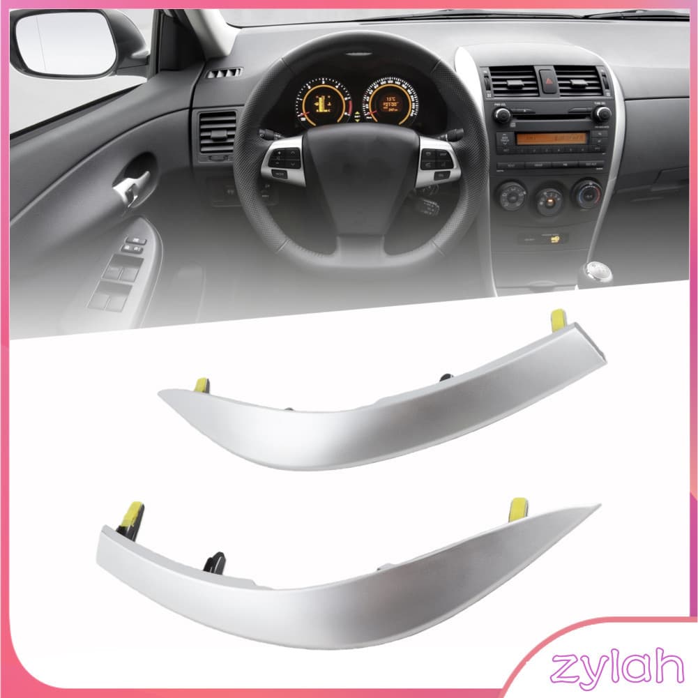 zylah-th แผงระบายอากาศ Trim Strip 1 คู่แดชบอร์ดกลาง 55436 02330 ซ้ายและขวาด้านบนแผงสําหรับ