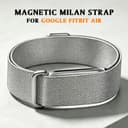 Magnetic Milanese สําหรับ Google Fitbit Air สแตนเลสสร้อยข้อมือโลหะธุรกิจสายรัดข้อมือสําหรับผู้ชายผู้หญิงหรูหรา…