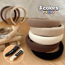 ล้างหน้าฟองน้ําผ้าHeadbandsผู้หญิงมงกุฎสูงMinimalist DIY Hair Hoops Hairbands